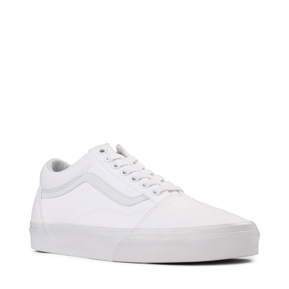 Vans Old Skool Skate Shoe - White Monochrome Women’s Size 8